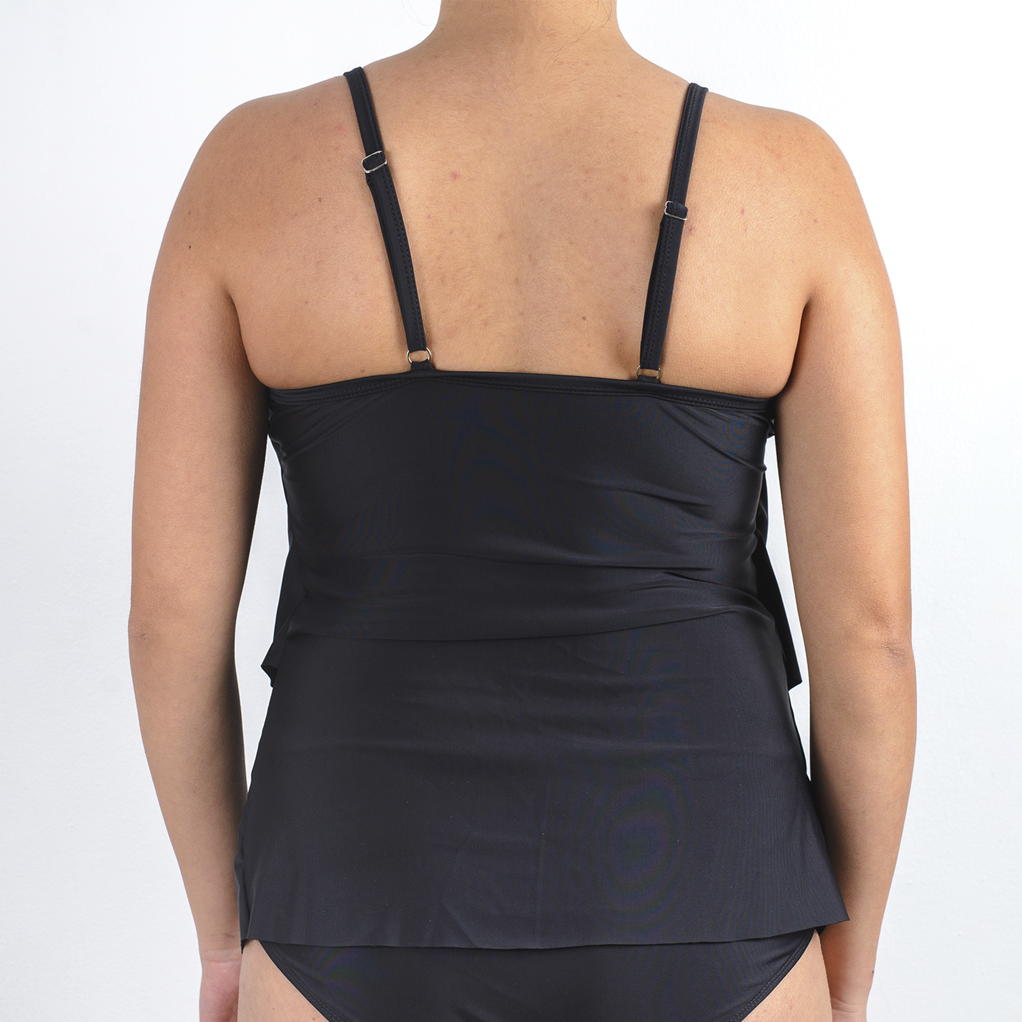 TRAJE DE BAÑO POLERA TRIPLE VUELO NEGRO