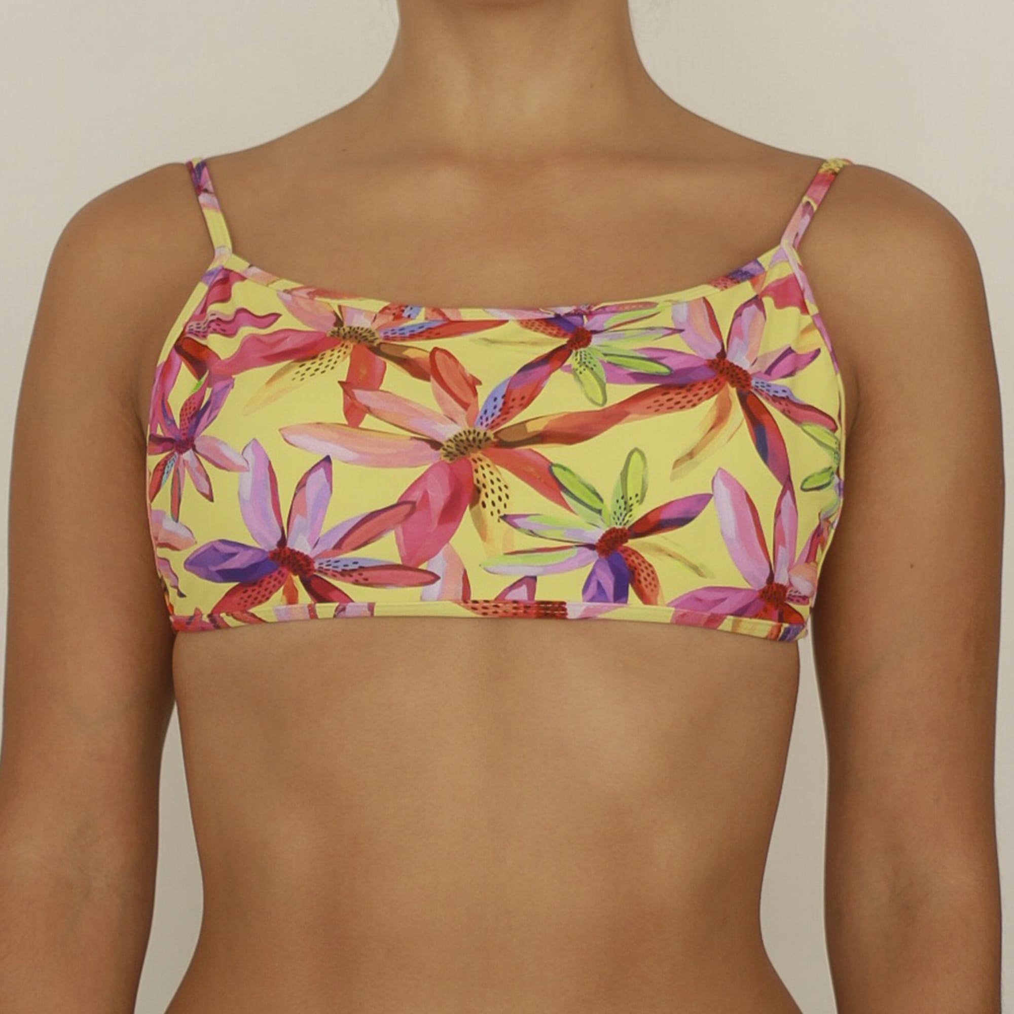 TOP RECTANGULAR ESTAMPADO AMARILLO